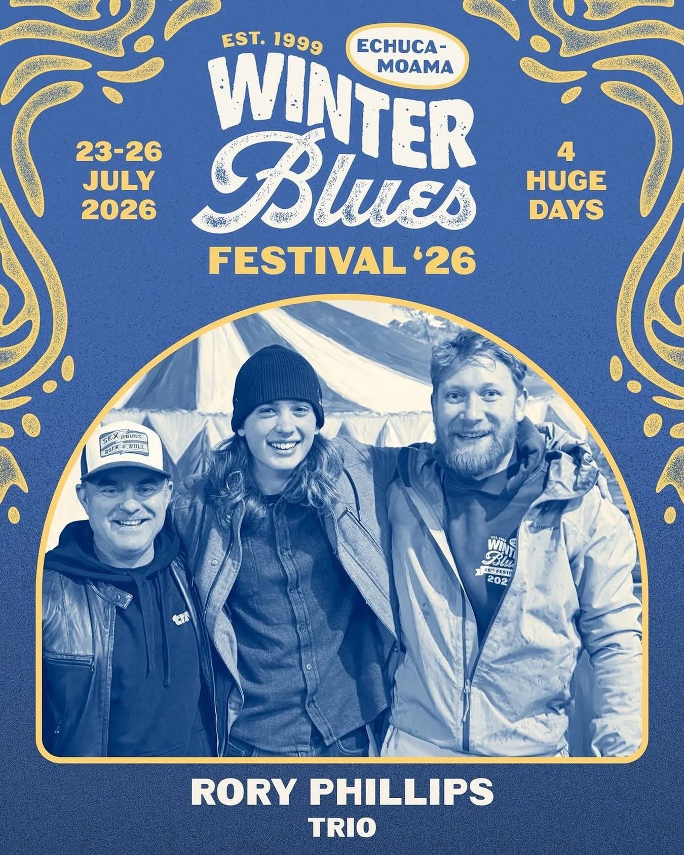 We had so much fun at @winterbluesfestival last year, we can&rsquo;t wait to come back for more! Winter is heating up 🔥

&bull; @winterbluesfestival @roryphillipsau Trio
#LiveAtWinterBluesFestival Echuca-Moama Winter Blues Festival 23&ndash;26 July 