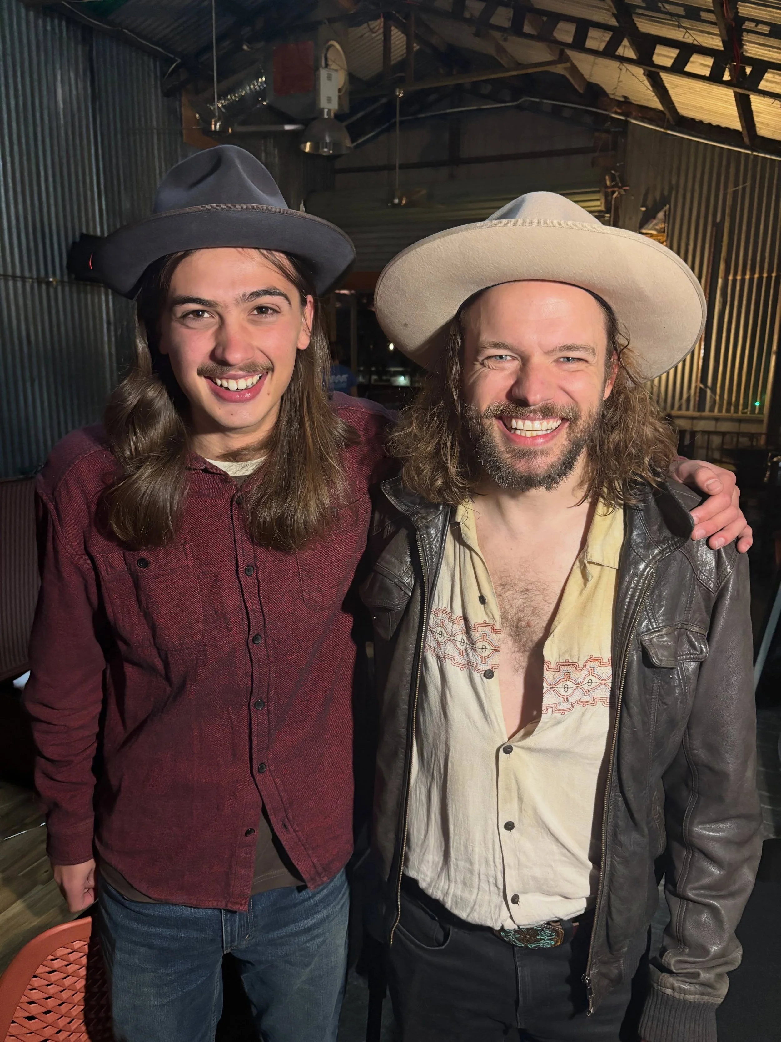 I had the pleasure of opening for this bloke in Canberra about 7 years ago, and then got to repeat that pleasure again yesterday at my local @tumutriverbrewingco. I&rsquo;ve caught up and overtaken him in height and hair length since then, but he&rsq