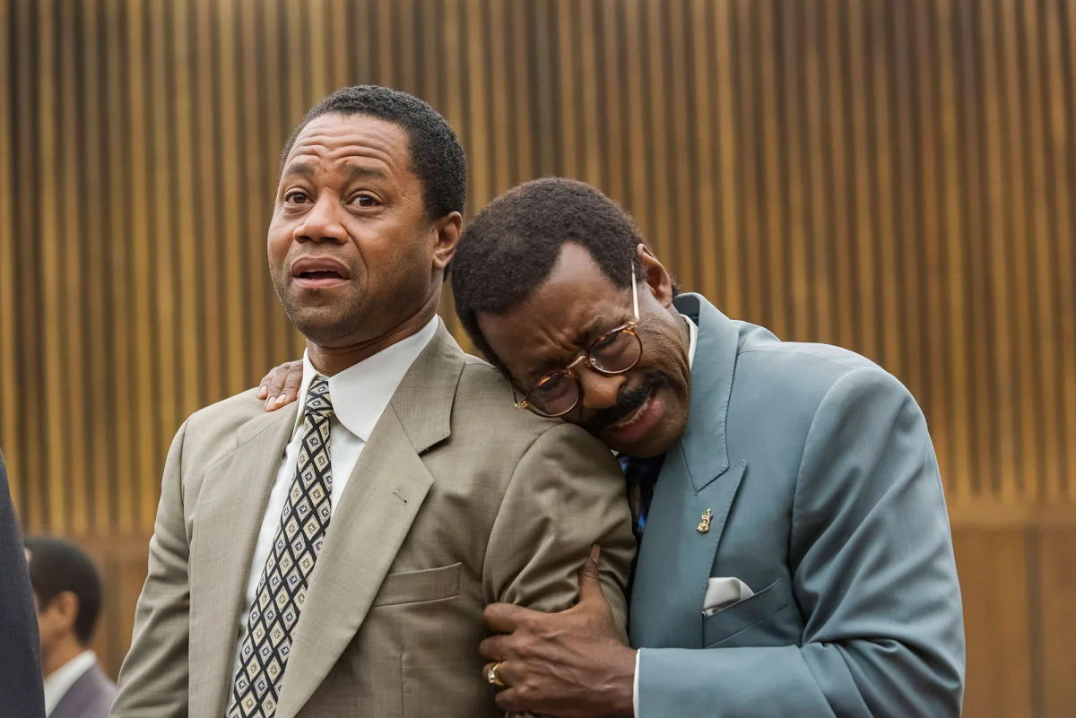 To Live and Cry in L.A.: Cuba Gooding, Jr. (O.J. Simpson) and Courtney B. Vance (Johnnie Cochran) in Netflix’s The People v. O.J. Simpson: American Crime Story