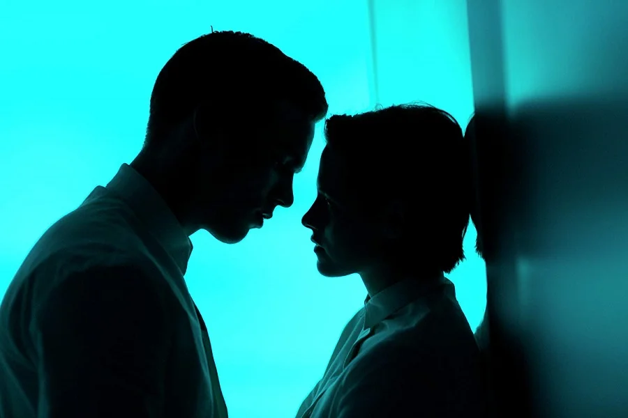 What We Do in the Shadows: Nicholas Hoult (Silas) and Kristen Stewart (Nia) in Equals