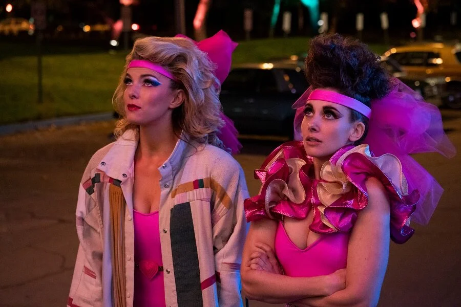 Submission Hold: Betty Gilpin (Debbie) and Alison Brie (Ruth) in Glow