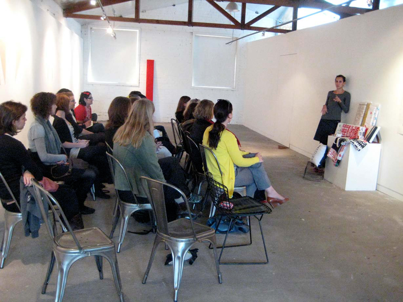 Designer Shannon Lamden speaks at one of the early CWC speaker events in 2009.