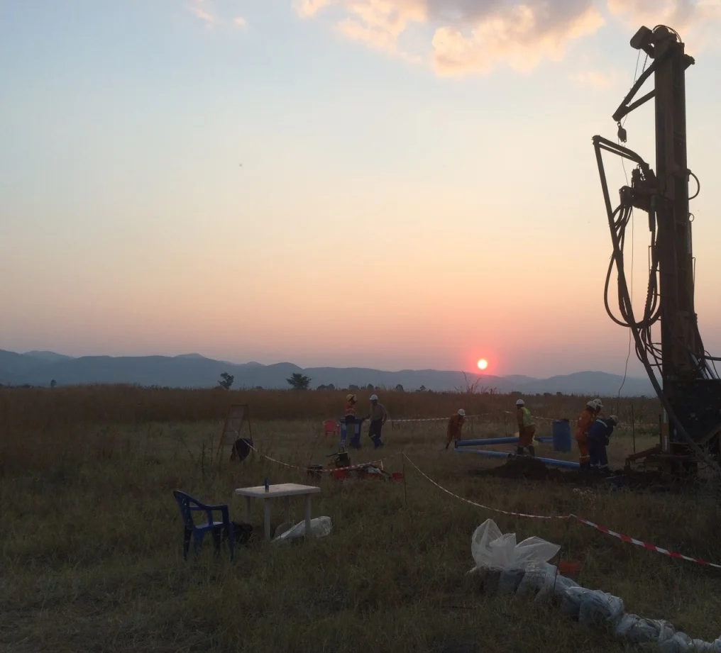 Environmental drilling and sampling on site