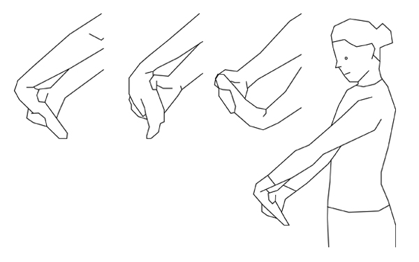 Exercises de bureau et des huiles de bronzage