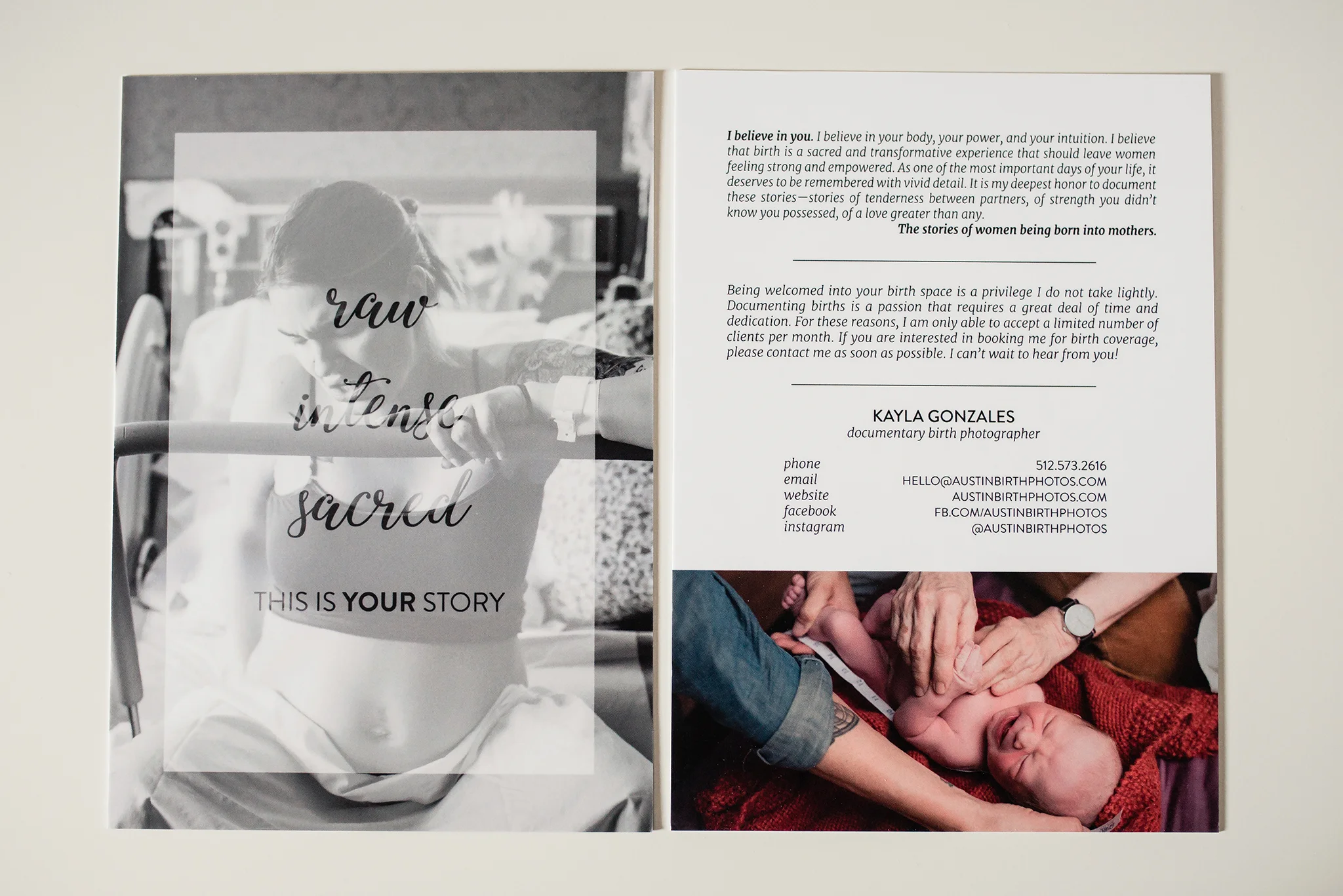 birth photography 5x7 promotional card moo.jpg