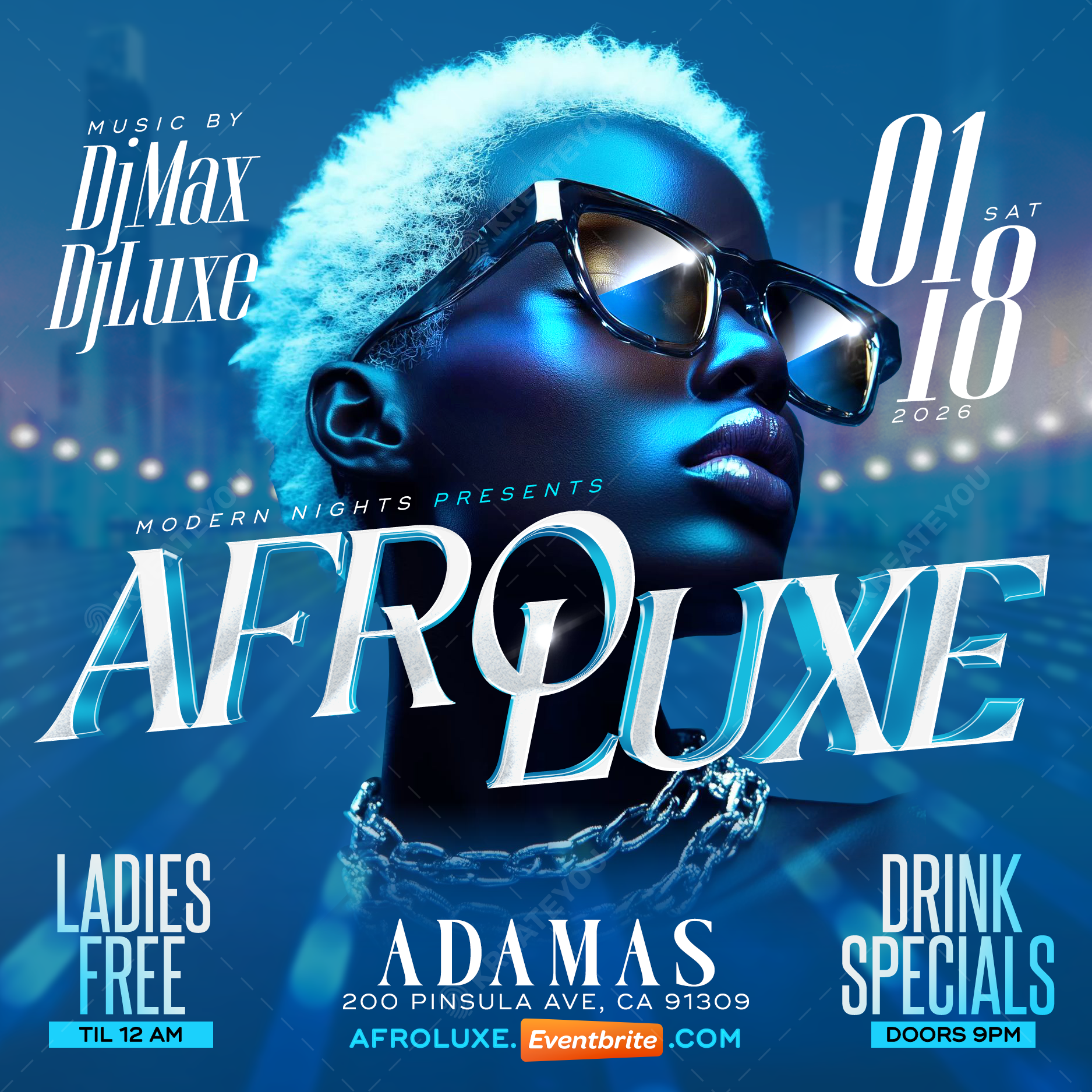 Afro Luxe Flyer PSD