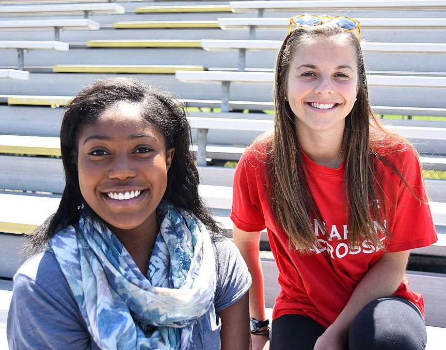 Photo: John Nash / Hearst Connecticut Media. Sarah St. Surin, left, of Norwalk High, and Bella Bean of Brien McMahon are the first two recipients of the $2,500 Chelsea Cohen Scholarship Award. Starting next year, the scholarship will be worth $5,000 and given to a female athlete from either Norwalk or McMahon who best exhibits the character and flair that Cohen did before her death 12 years ago. See The Hour article here .