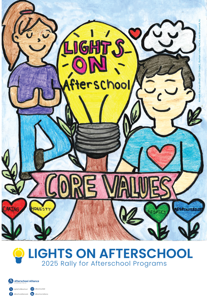 Last year's winning design was created by Arya Bhatt from Raritan Valley YMCA, an afterschool program in East Brunswick, New Jersey.