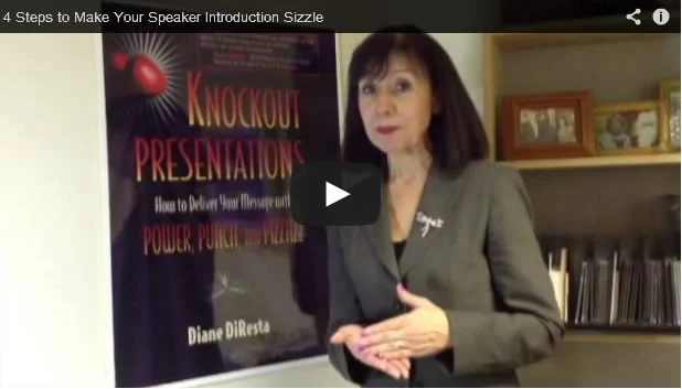 4 Steps to Make your Speaker Introduction Sizzle