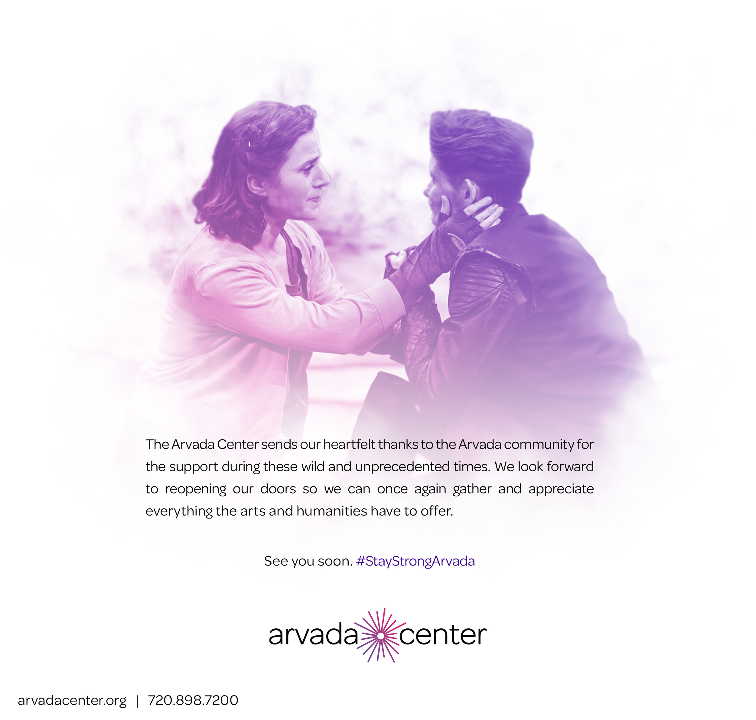 Arvada Center Pandemic Solidarity Ad