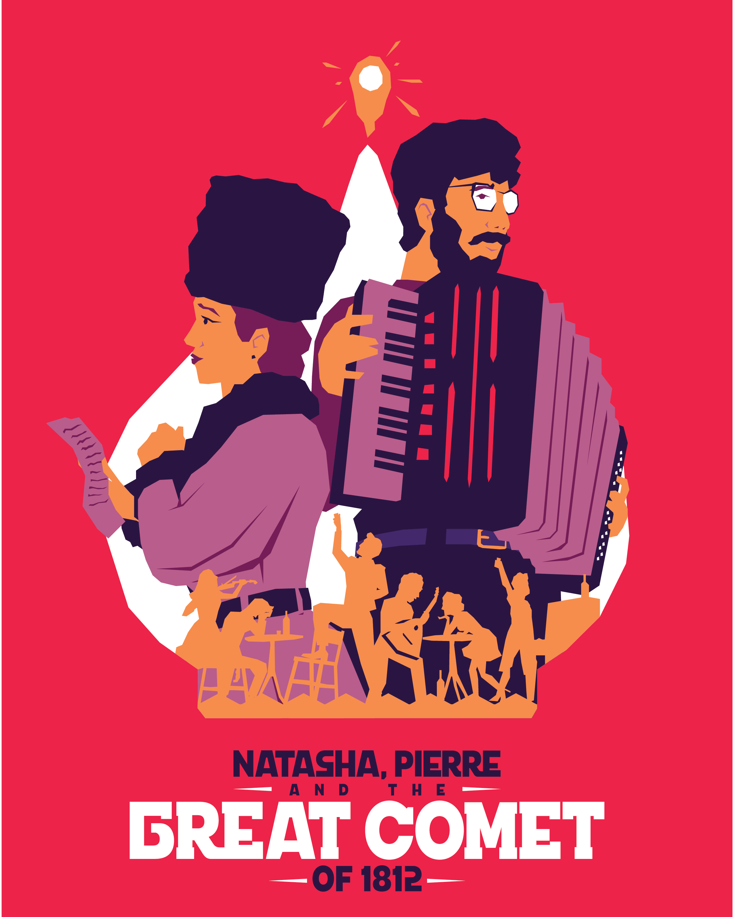 Natasha, Pierre, and the Great Comet of 1812 - Visual Identity and Branding
