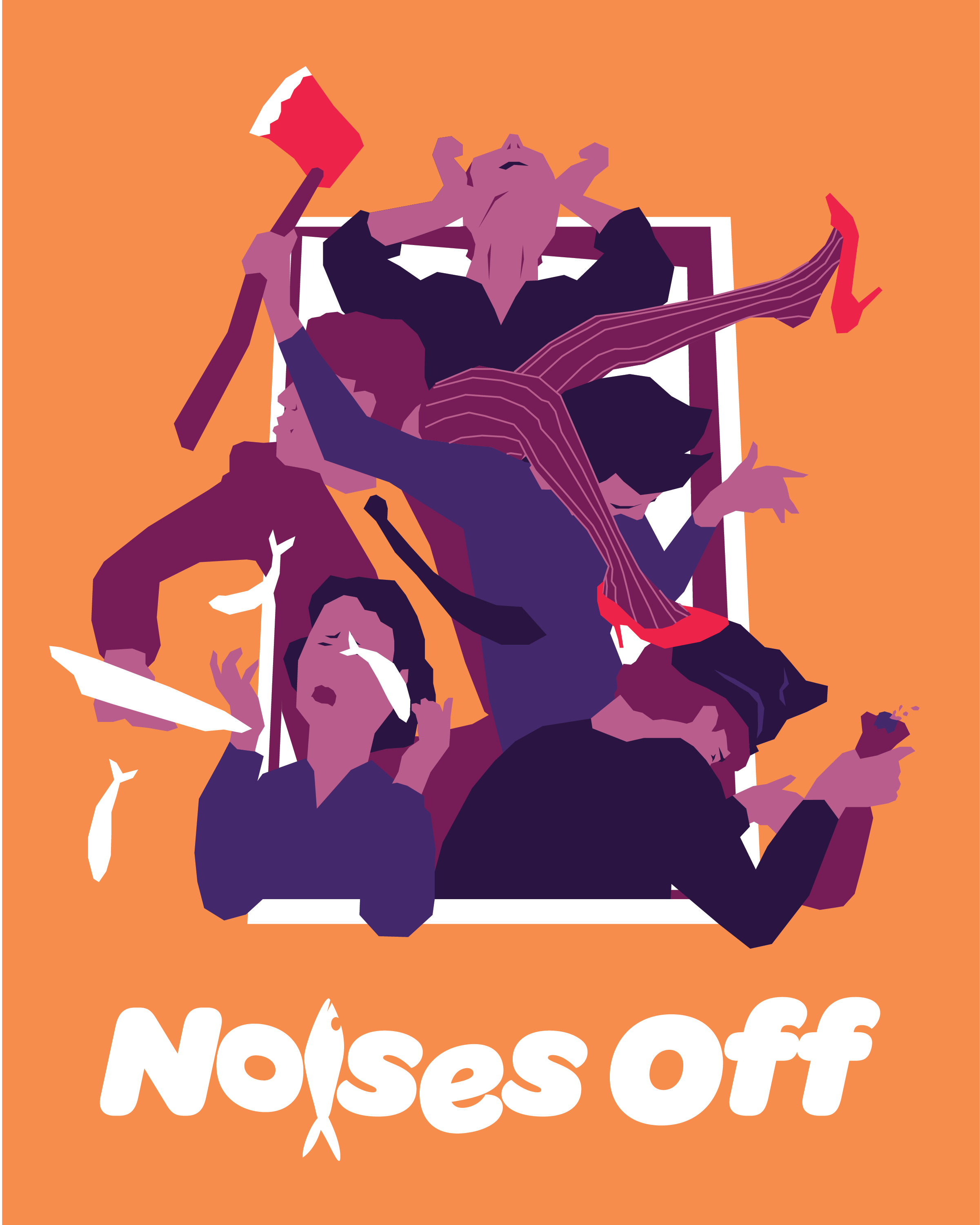 Noises Off - Visual Identity and Branding