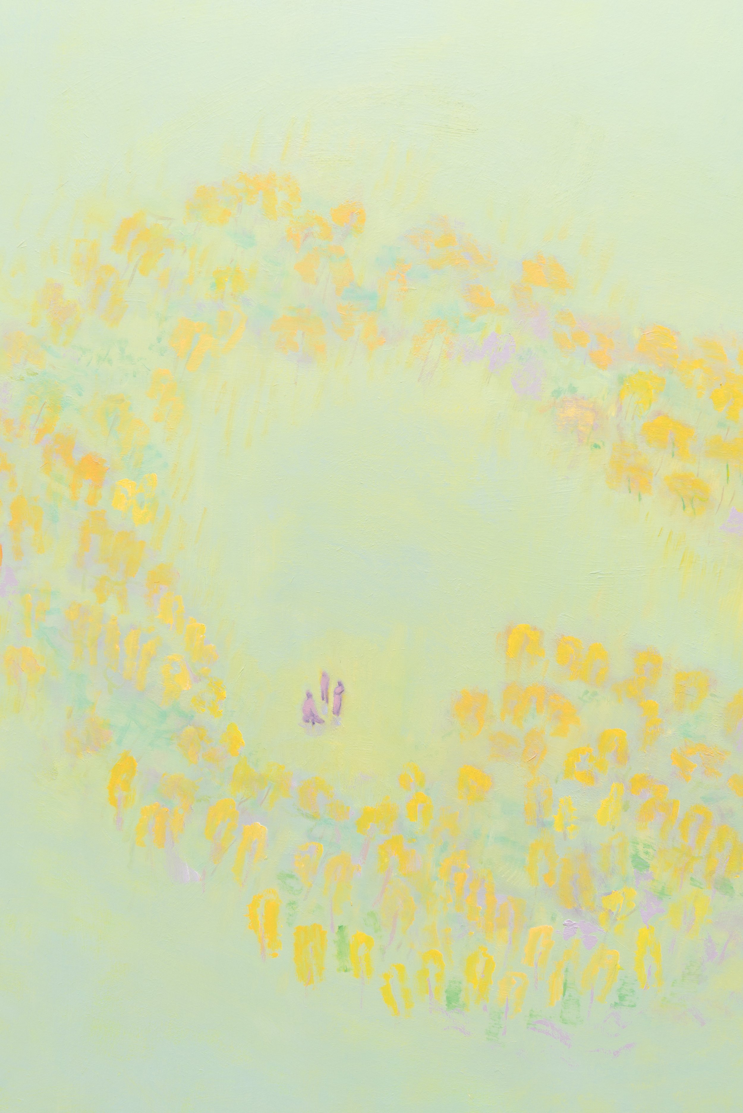 detail 
Clearing, The Apology 
48x36" oil on canvas 
2025