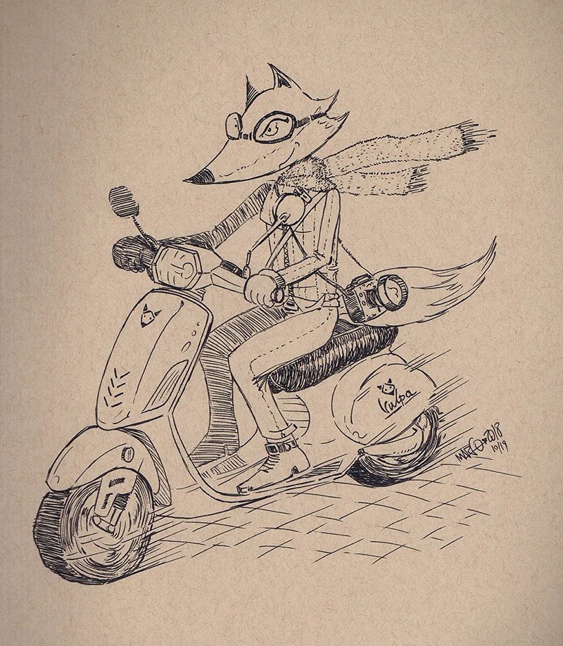 Inktober 19- Kitsune- small.jpg