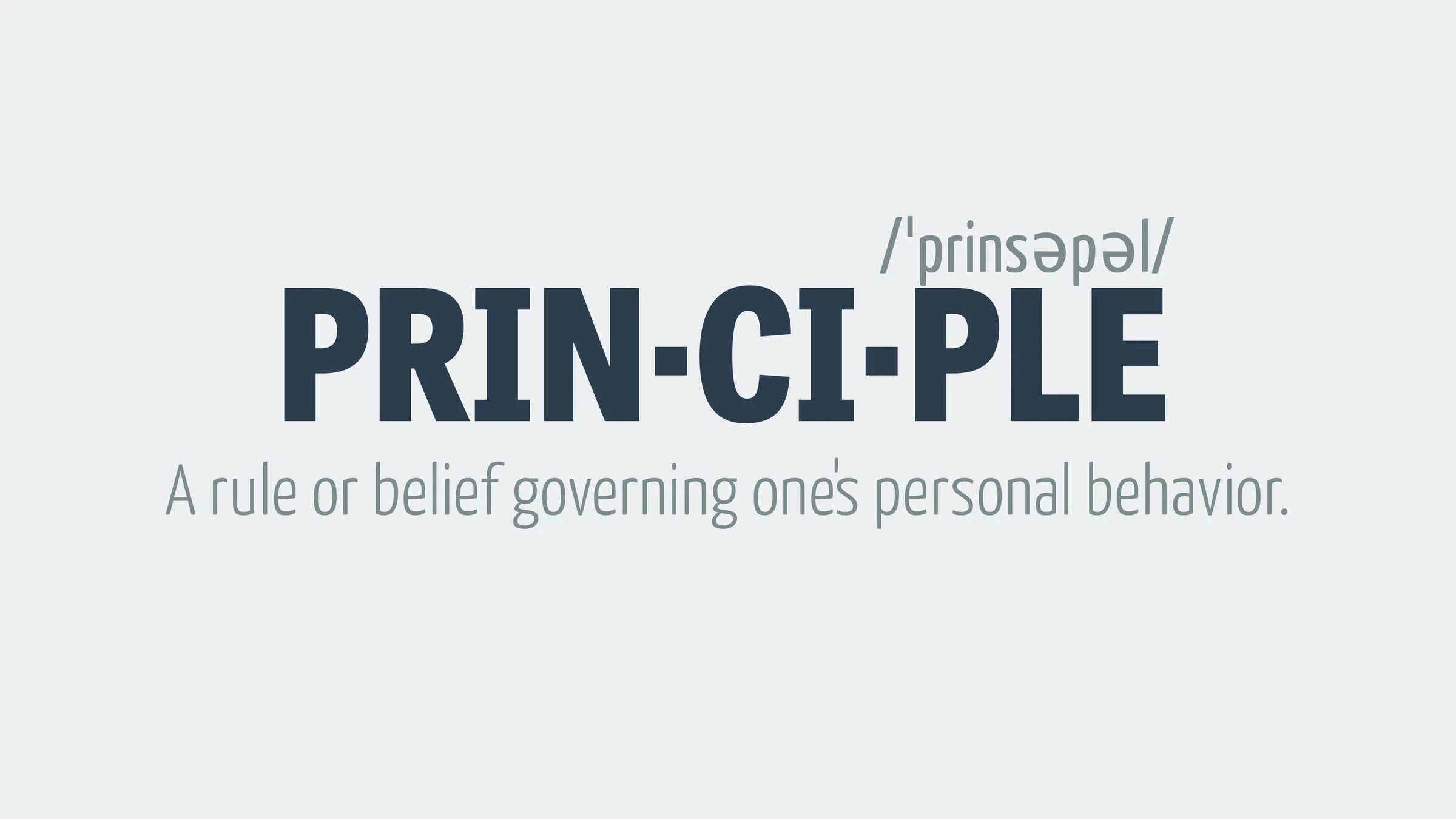 Principle