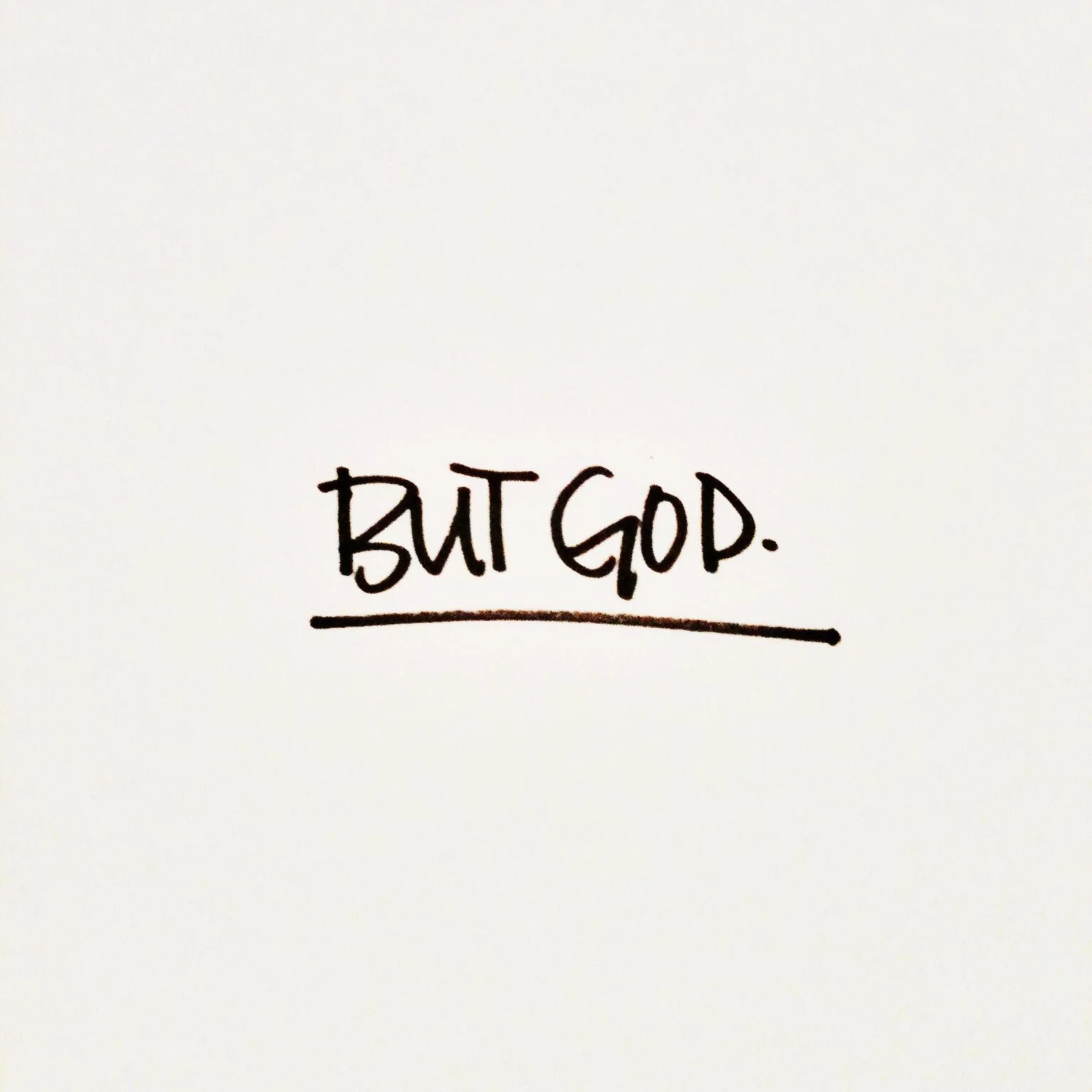 But God!