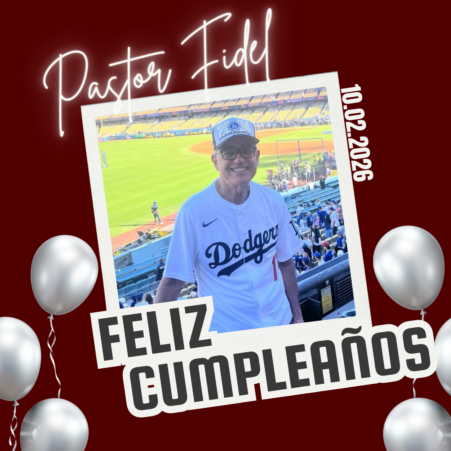 ¡Feliz cumpleaños, pastor!