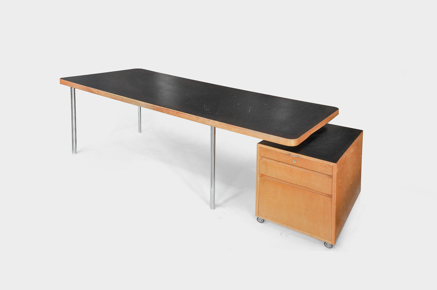 Marcel Breuer Desk With Rolling Drawer Unit Stadtstube Zurich