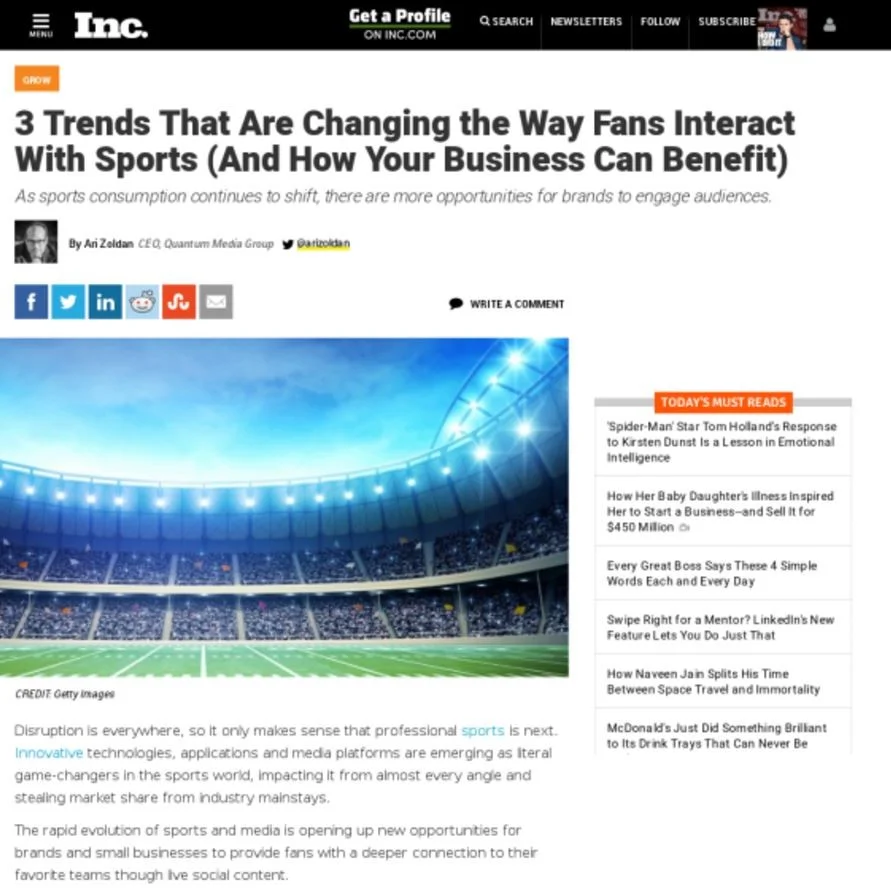 Inc feature on Tagboard