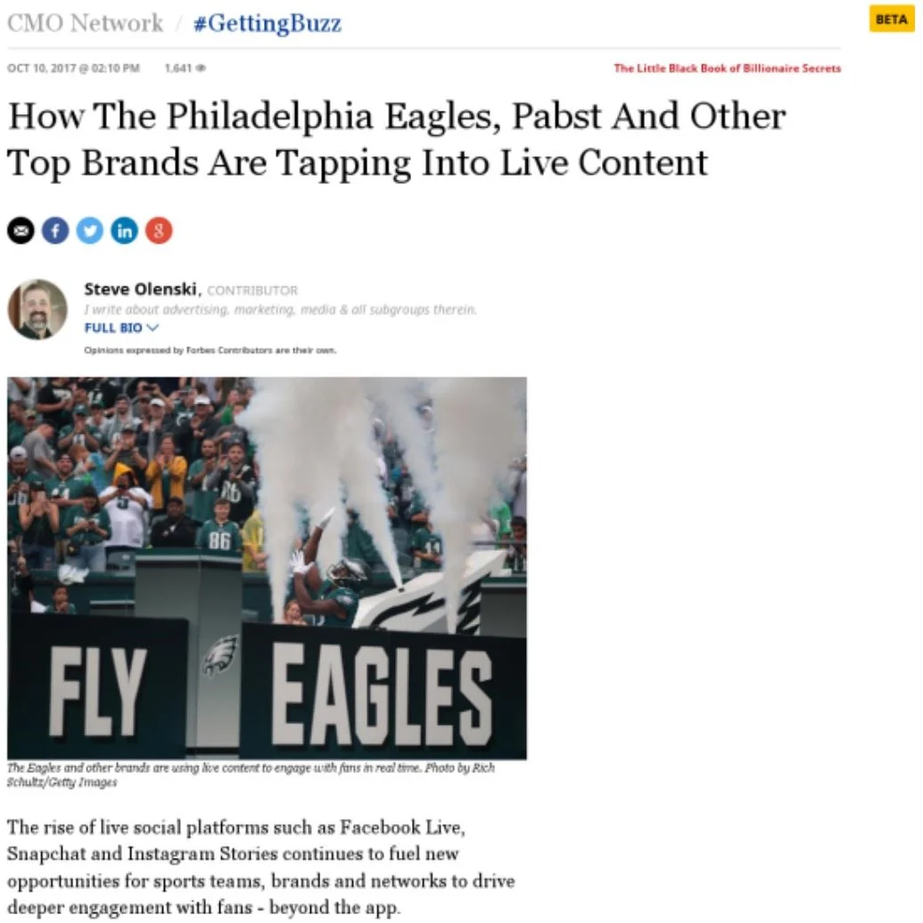 Forbes feature story on Tagboard