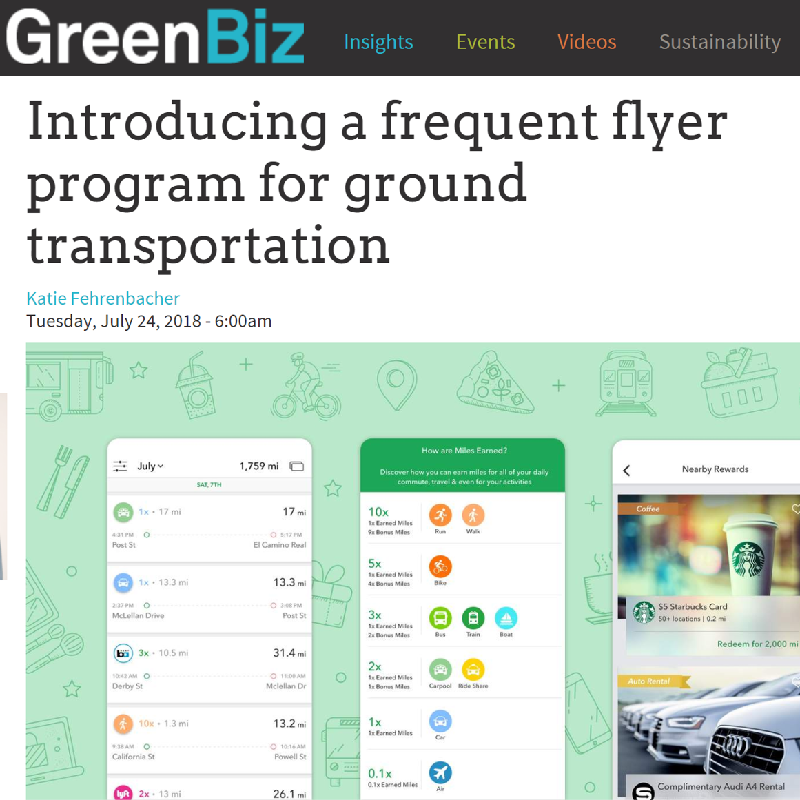 GreenBiz story on Miles