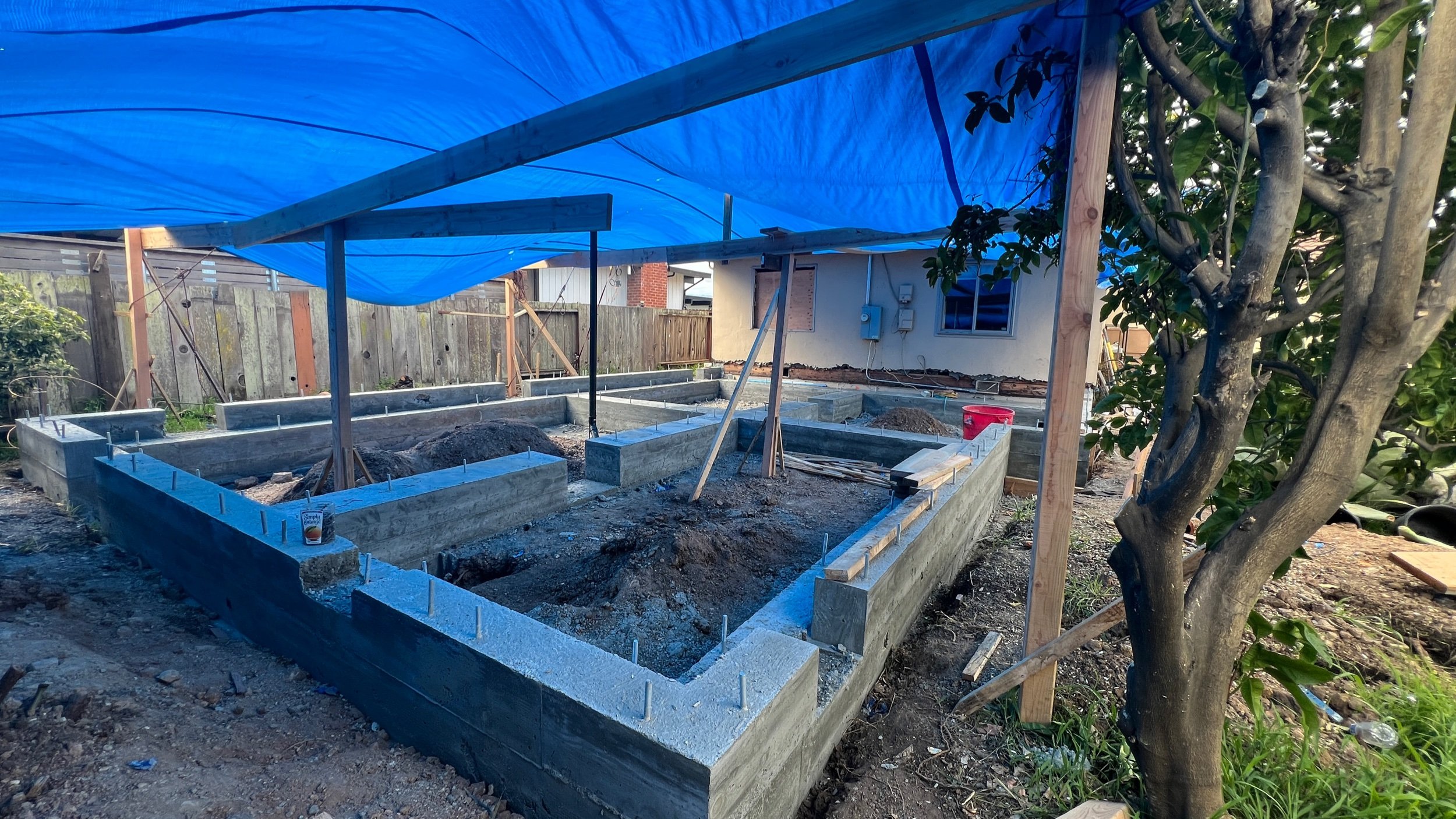 The concrete foundation has cured & we are ready to start our wood framing which is a big project milestone.