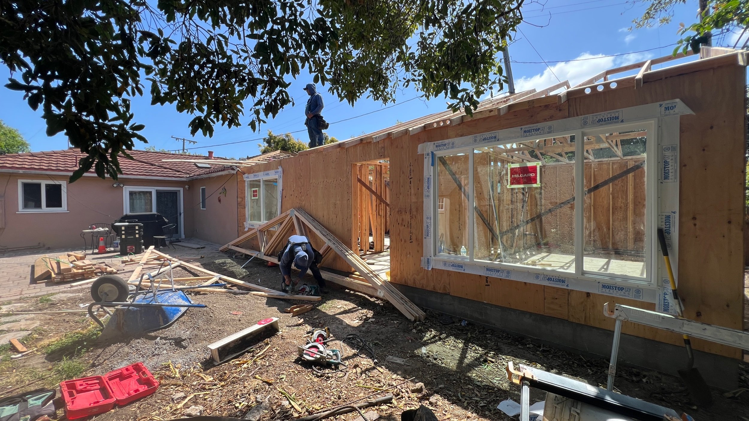 Trusses are on site!