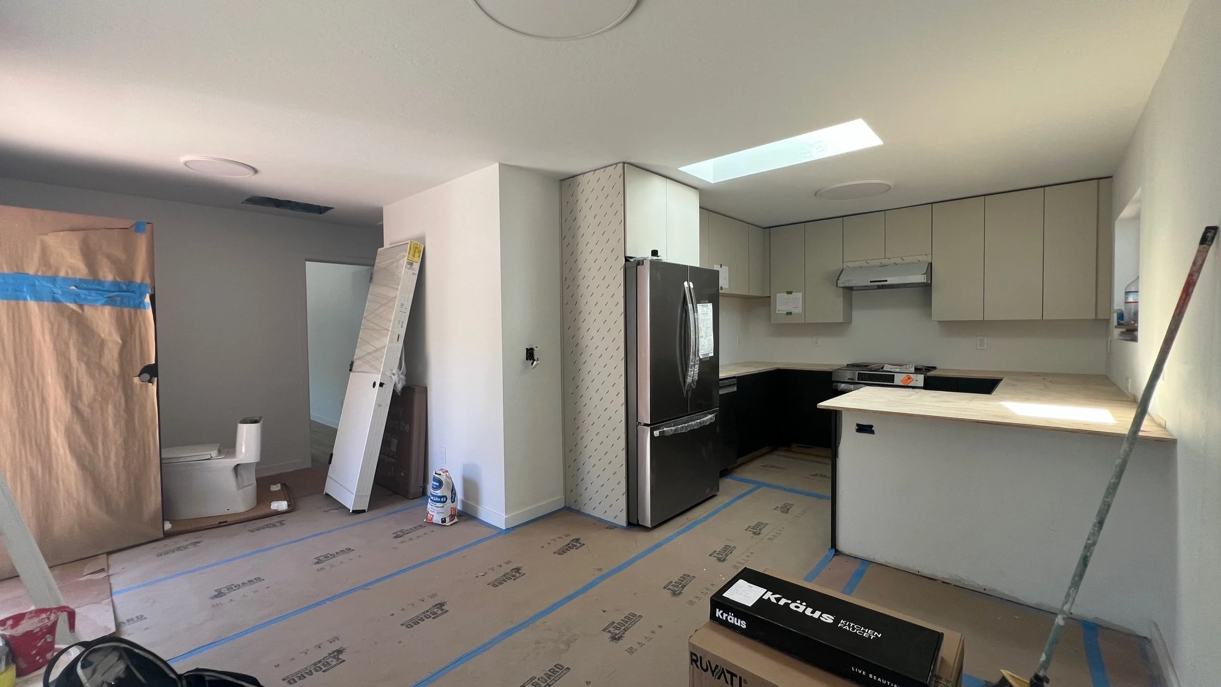 ADU interior update - towards Kitchen…