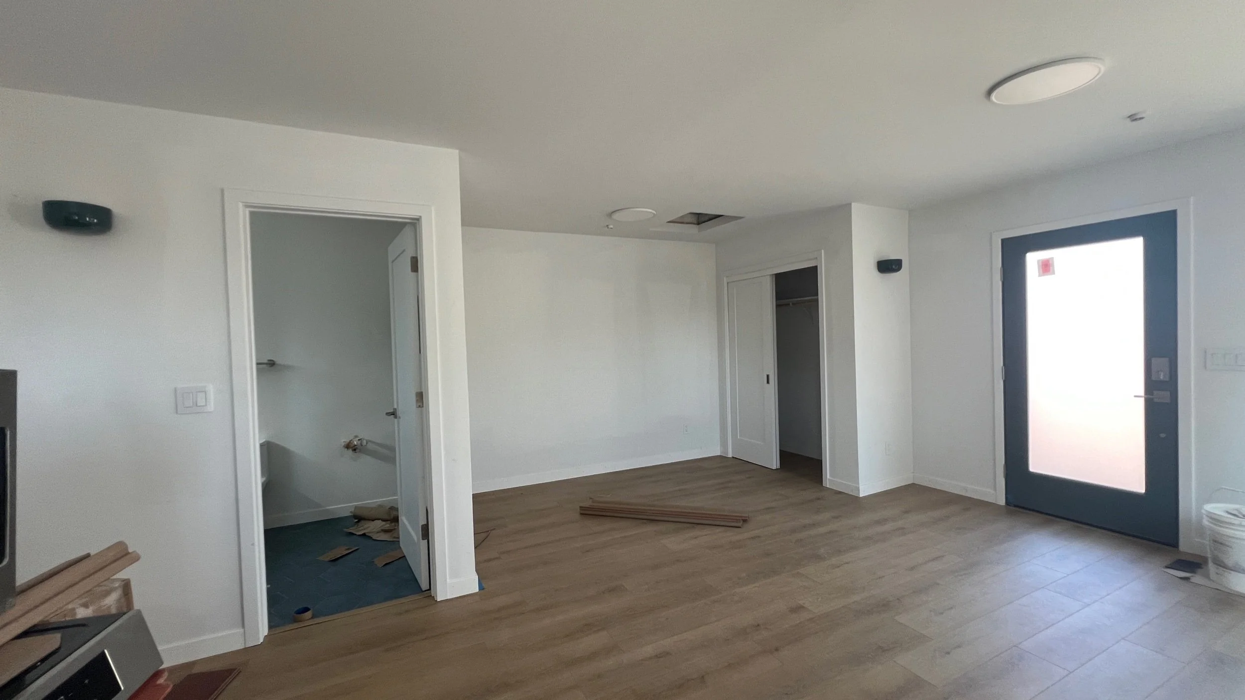 ADU interior update - with touches of teal sprinkled throughout for good cheer…