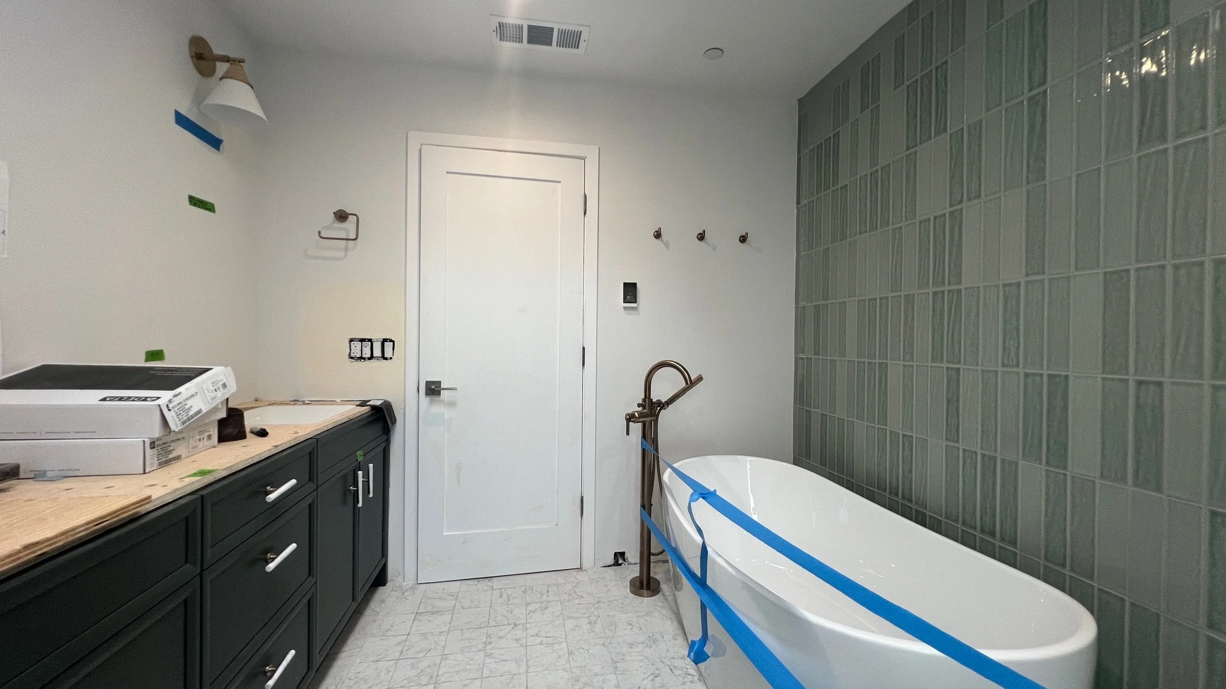 Waiting for counters (and bathers)…