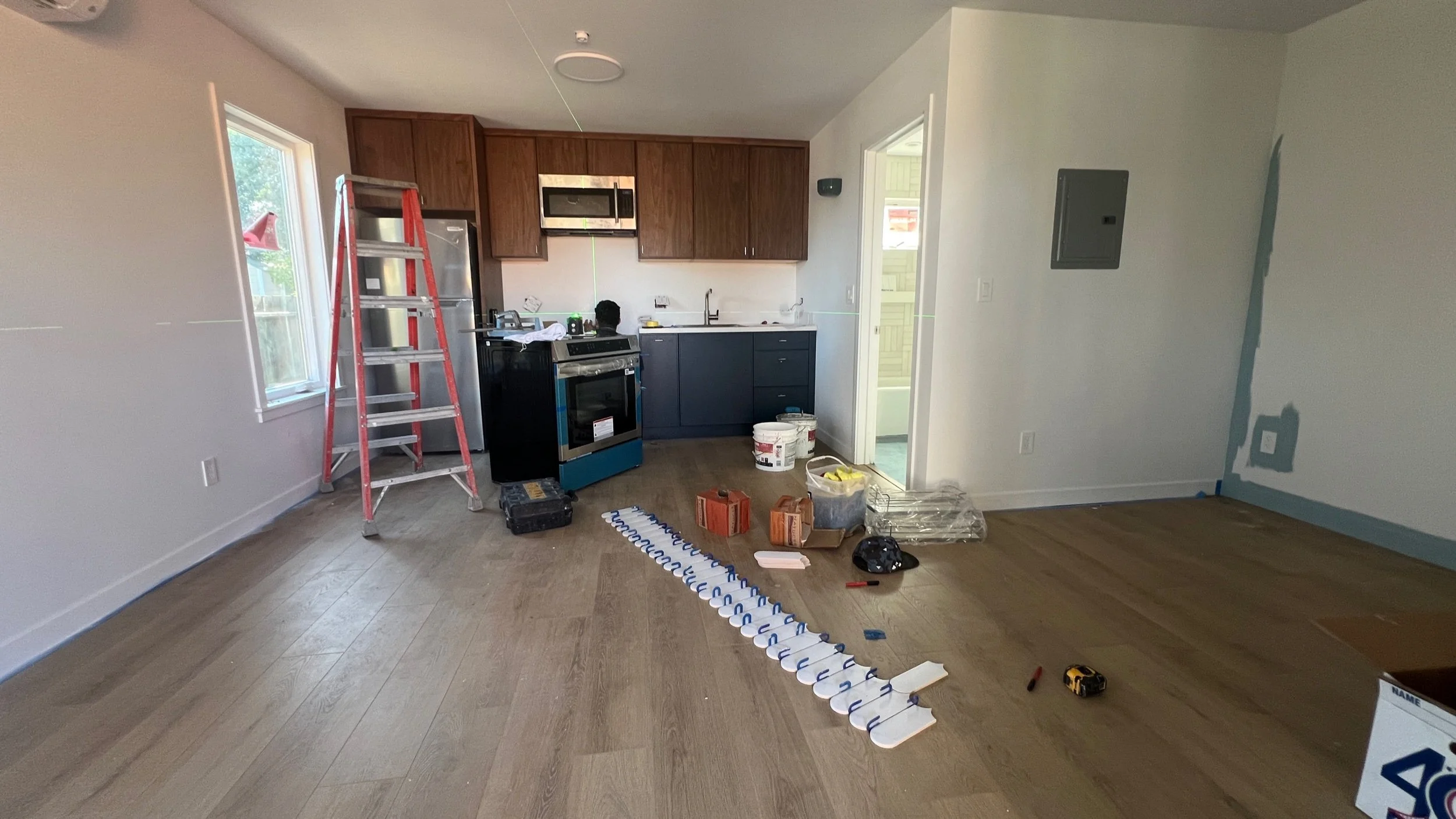 The road to ADU completion goes through tile…