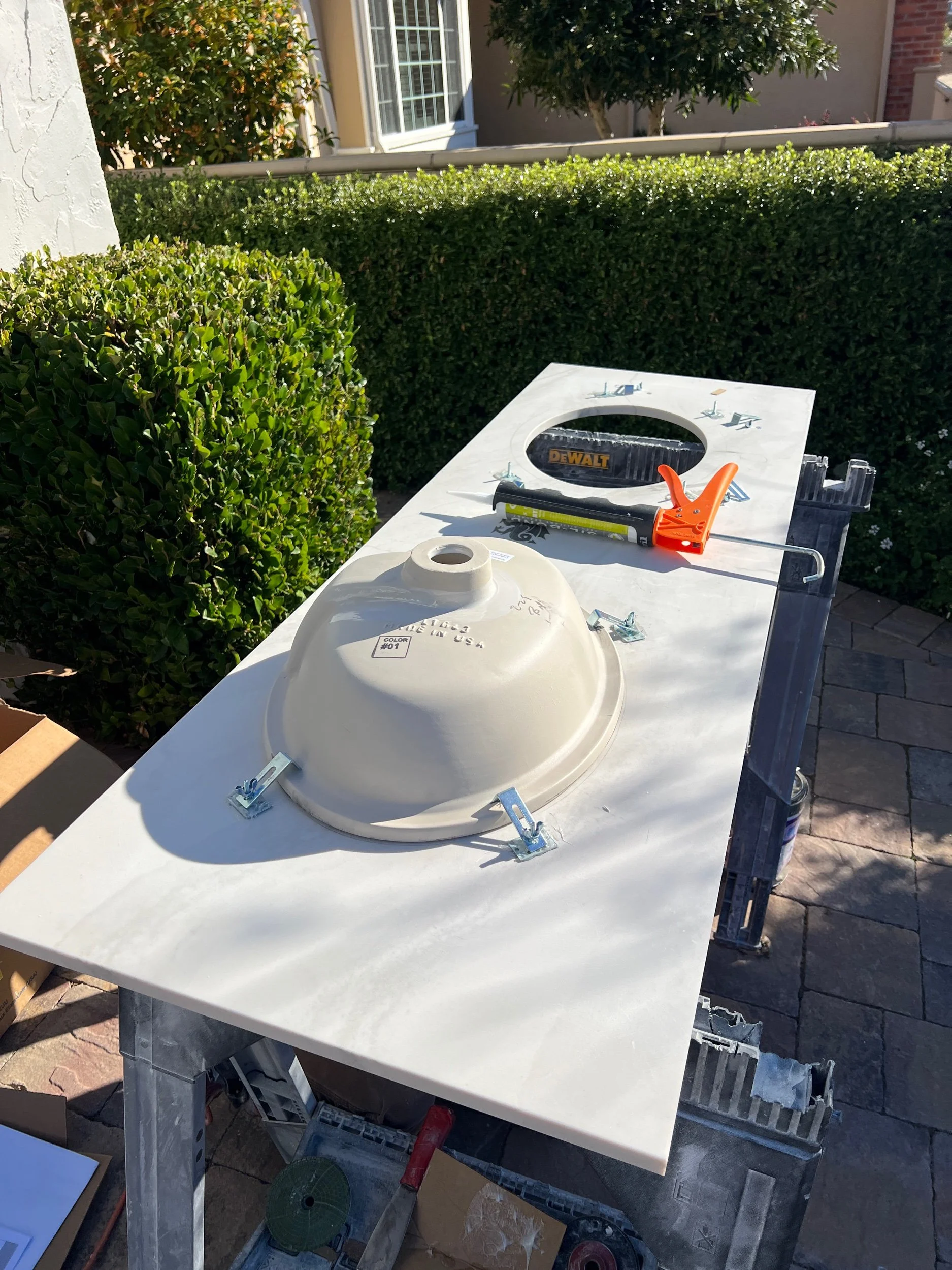 Secrets revealed below the undermount sink.