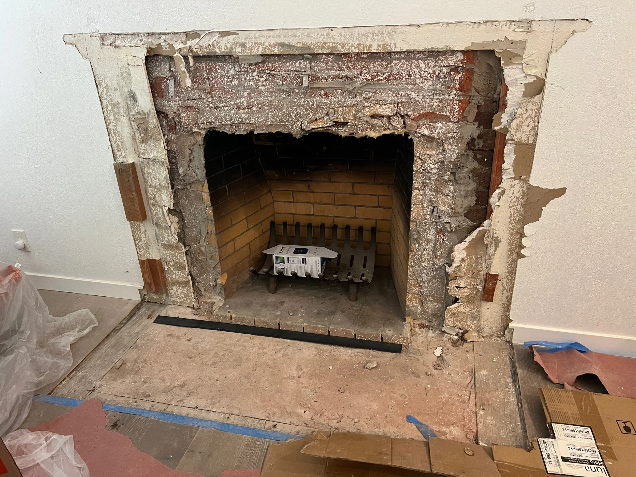 Has anyone ever been curious about what’s behind the fireplace?