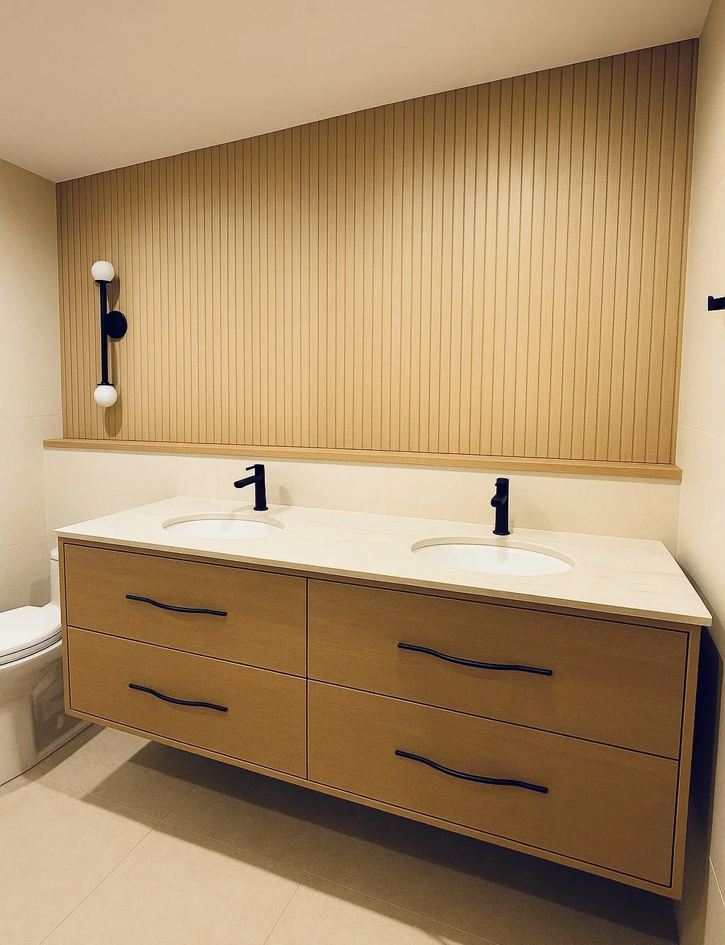  Time for the finishing touch with our arched mirror. 