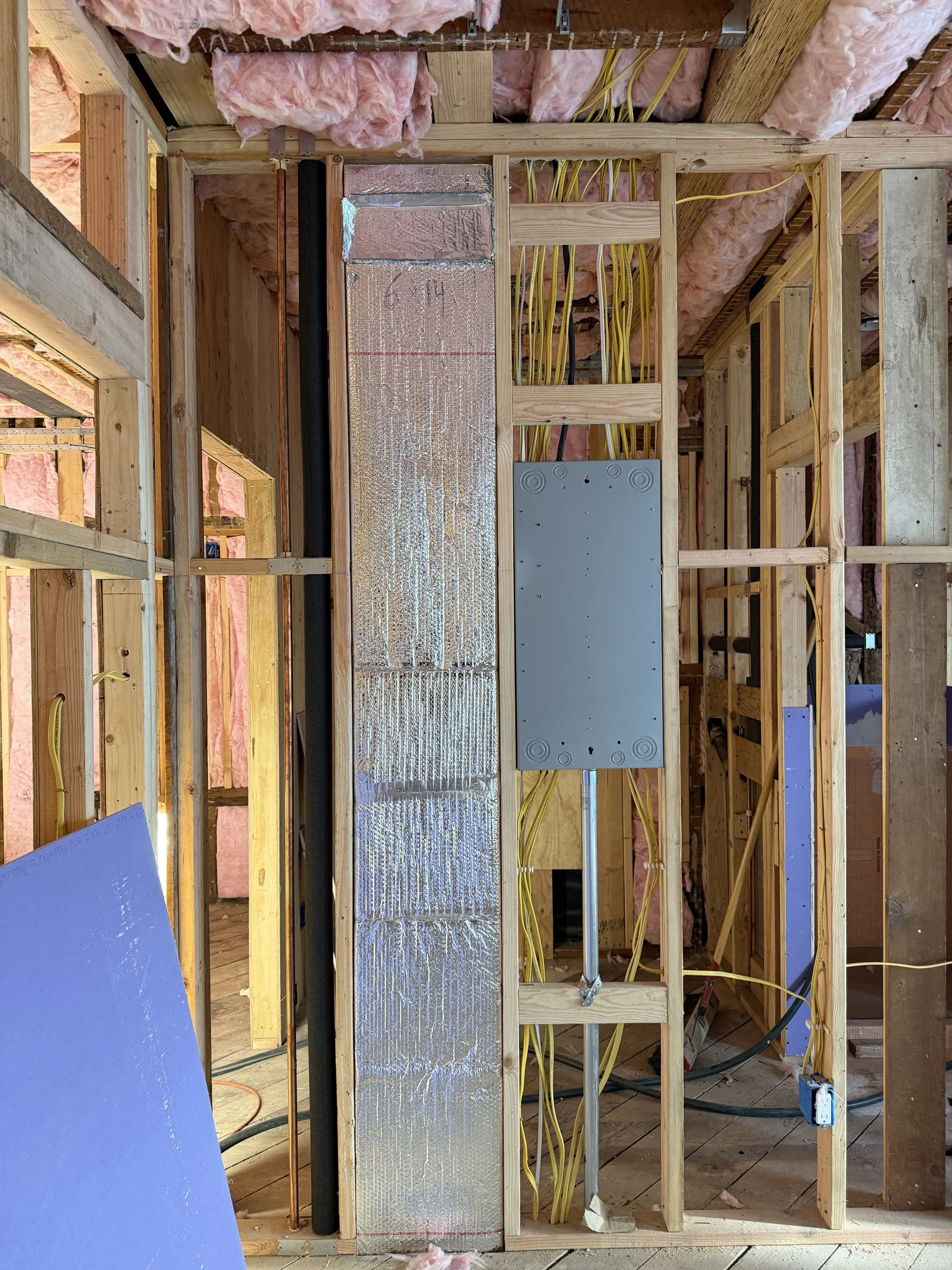 Warm air rises & cold air sinks... For a system with both heating and cooling, supply registers work best when placed high to serve dual seasons.