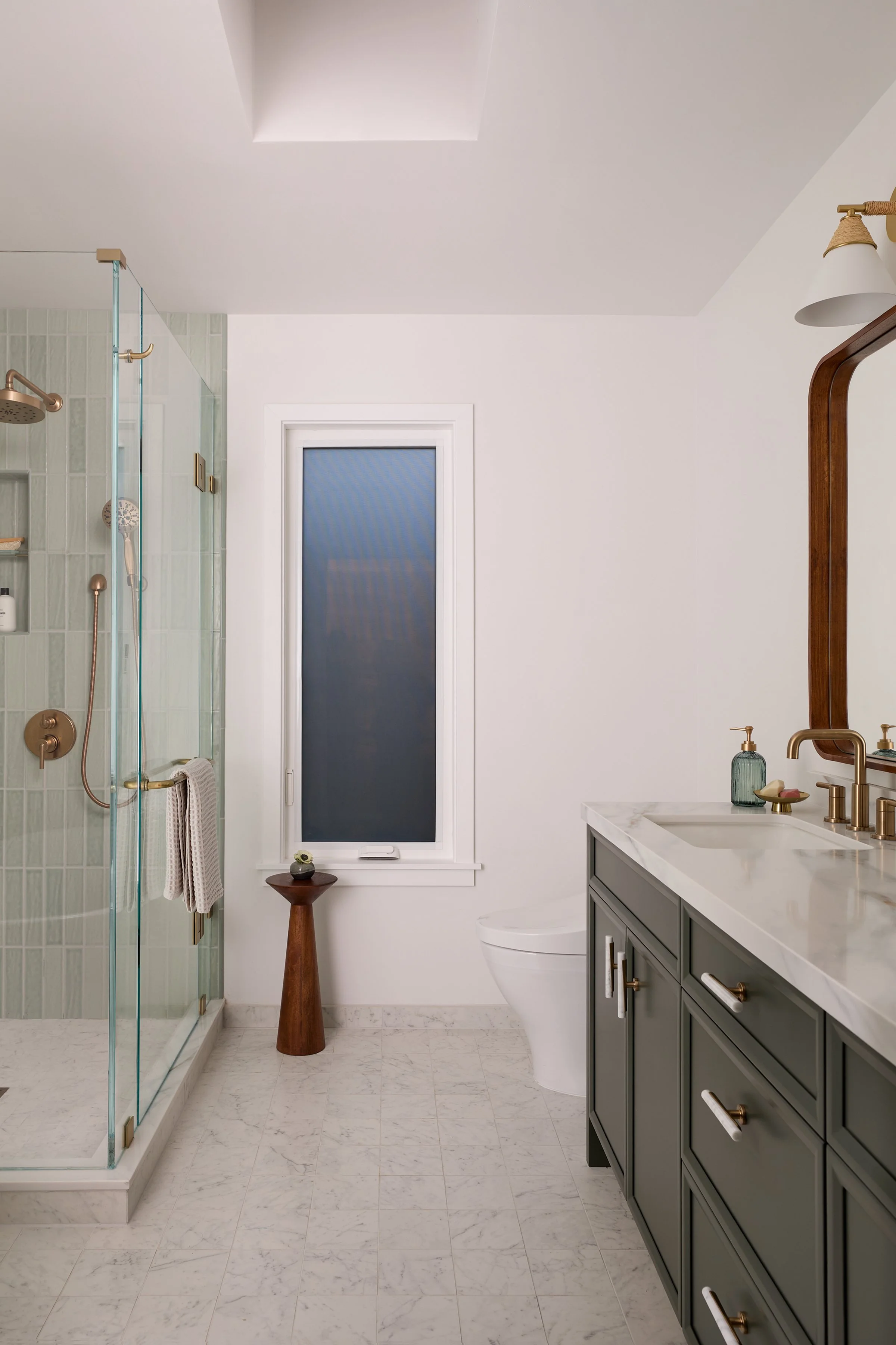 One of our signature design moves is to align the window & skylight with the entry.