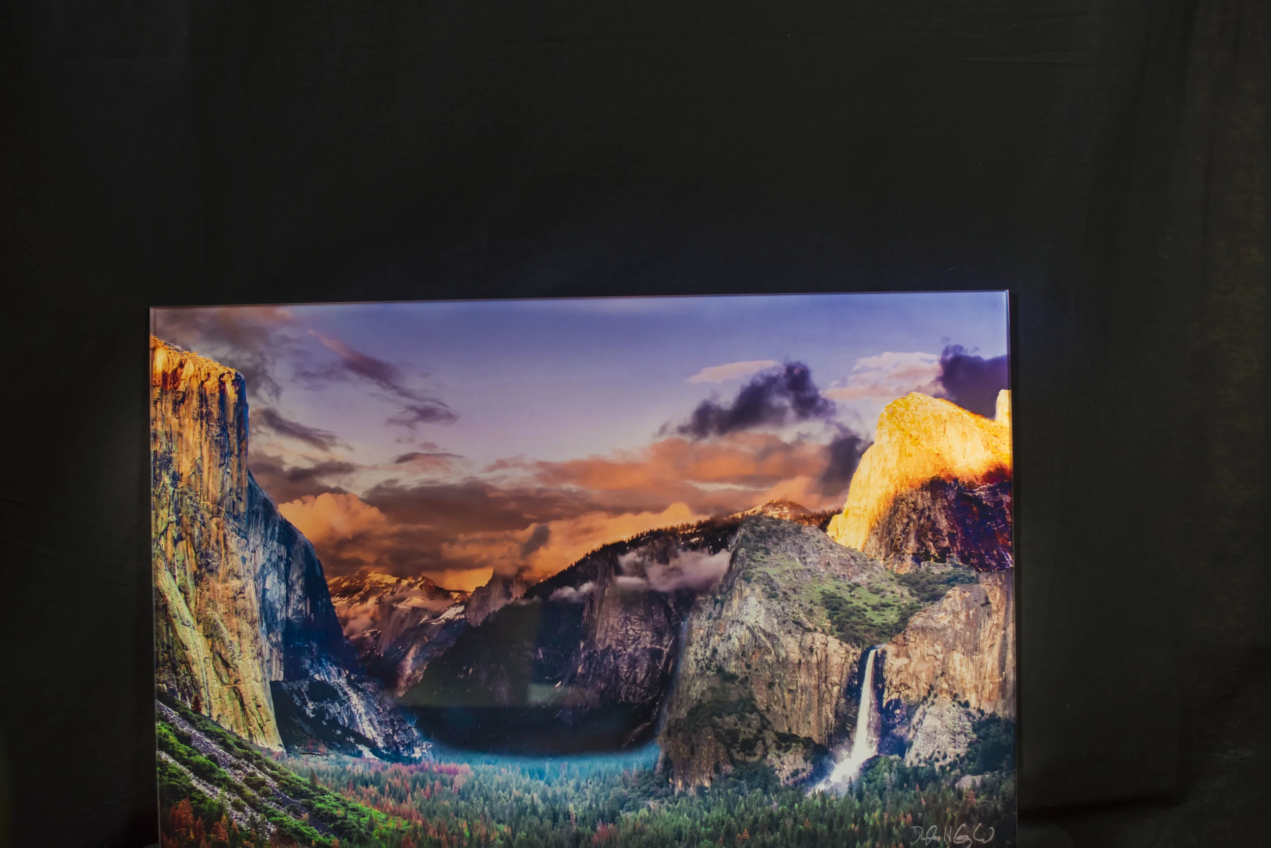 example of actual fine art print as it hangs on wall.