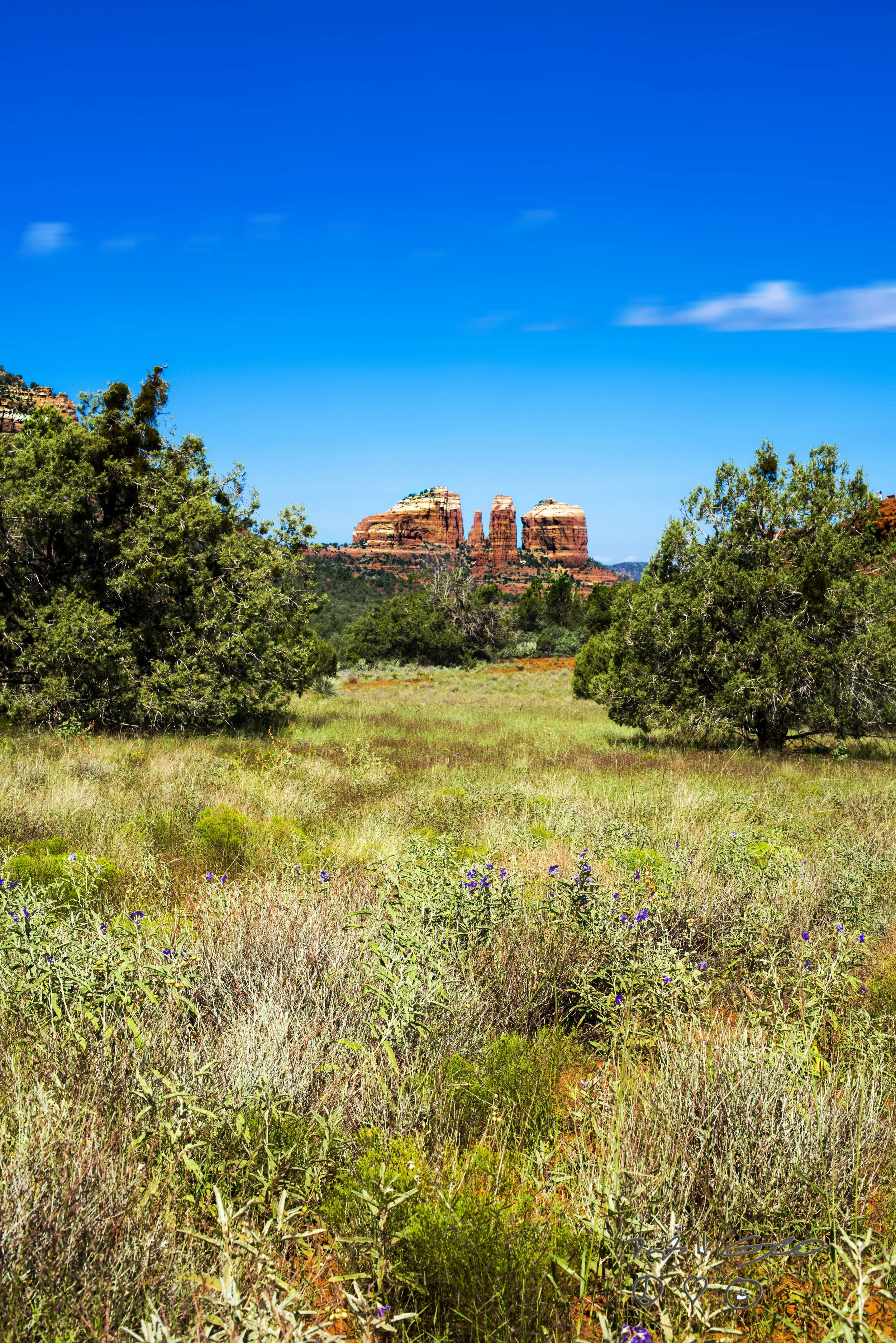Cathedral Rock from Bell Rock Pathway, Sedona, AZ
