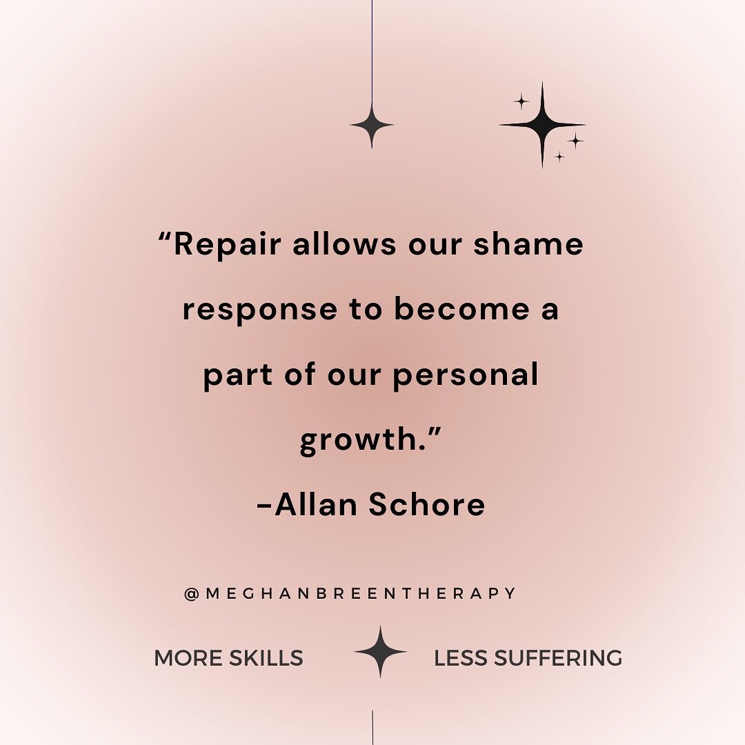 When we acknowledge and repair the behaviors we engage in that we experience shame around, we reduce the feelings of shame and the likelihood of the behaviors reoccurring.  Paradoxically, when we defend or avoid shameful experiences we increase our s