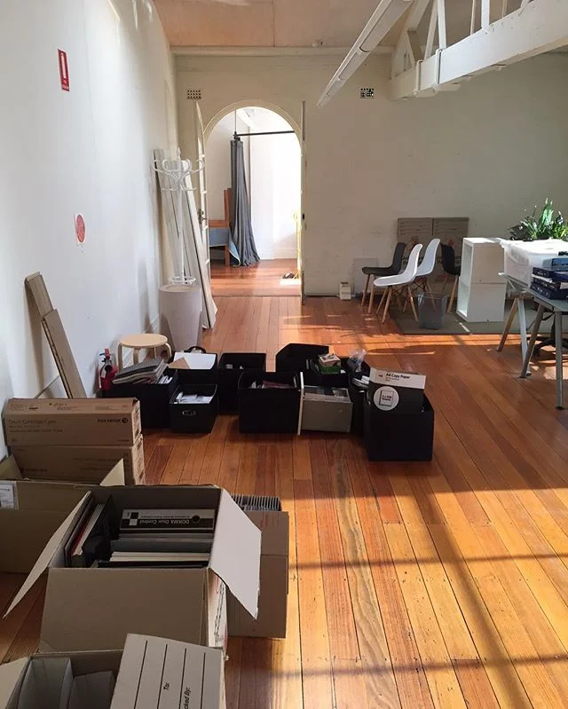 Boxes packed. We are moving today! Bye bye Richmond. #camberwell #looparchitecture