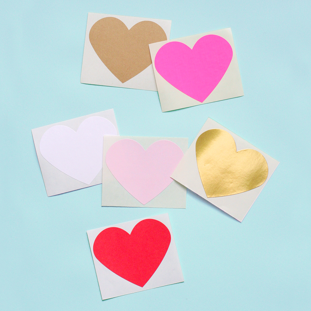 Heart Stickers onlinelables.com