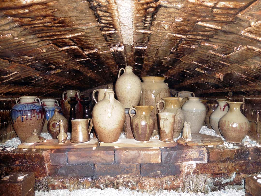 Unloading the kiln