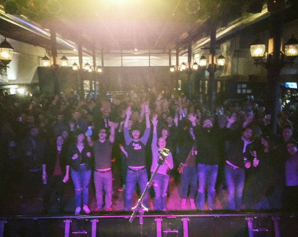  End of our set at Wooly's in Des Moines, IA on the #BasselResistTour - what a night! 