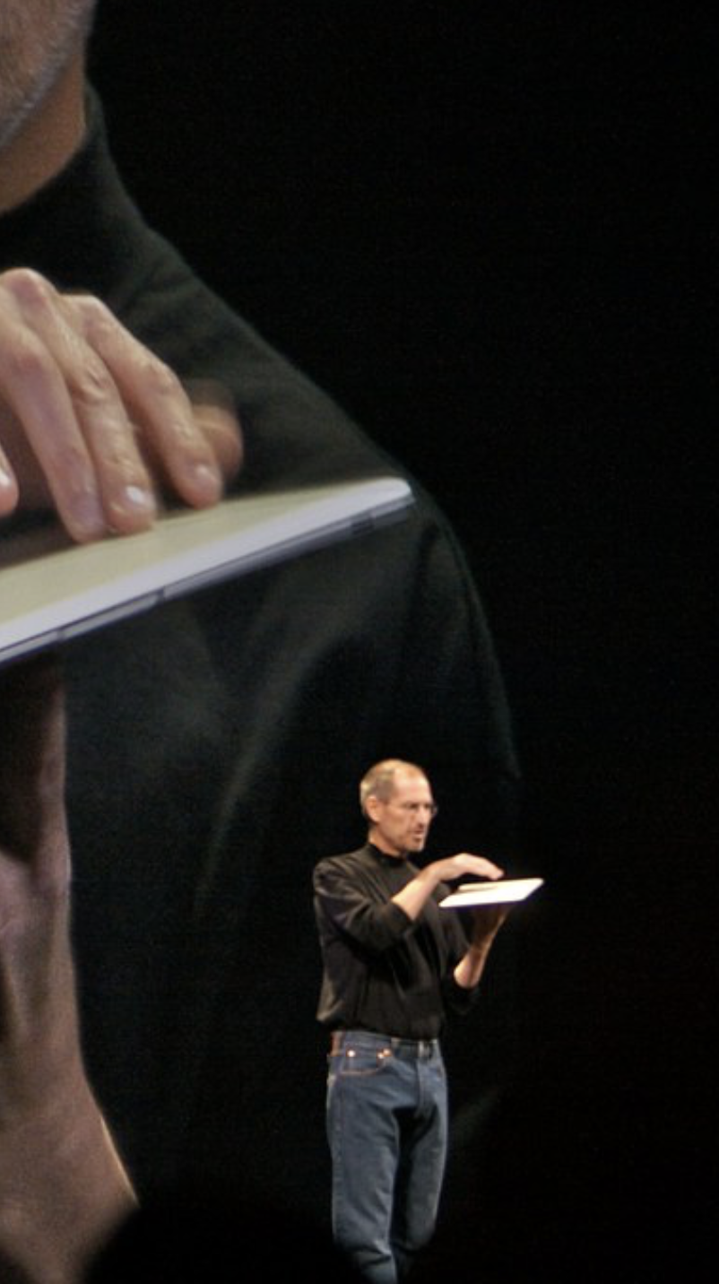   "Steve Jobs demos the MacBook Air"  by  Tom Coates  is licensed under  CC BY 2.0  