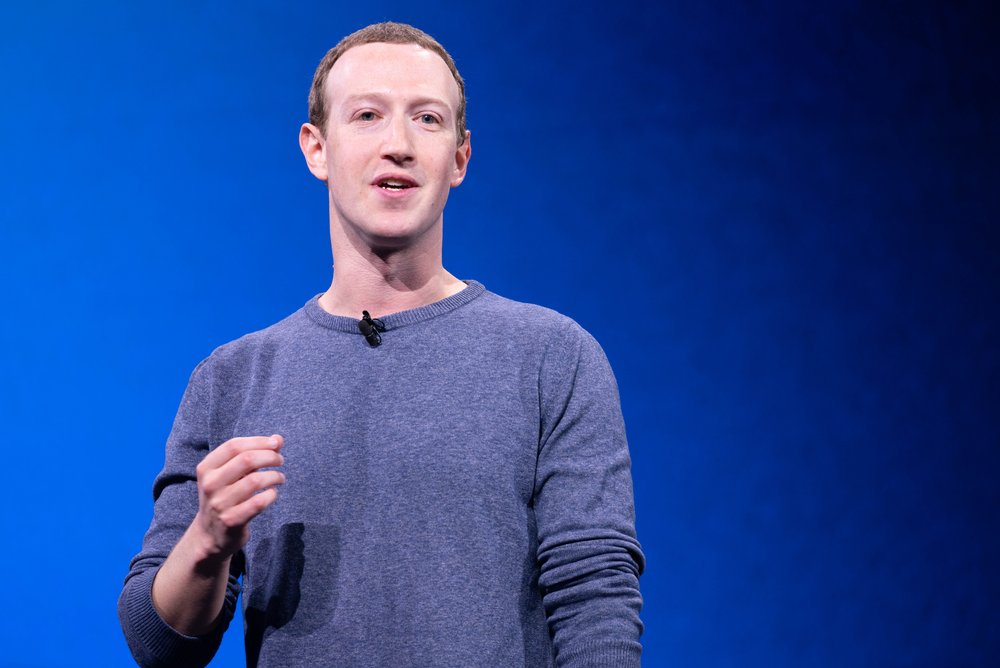   Mark Zuckerberg F8 2019 Keynote,  Facebook CEO Mark Zuckerberg announces the plan to make Facebook more private at Facebook's Developer Conference on April 30, 2019.  CC BY 2.0  