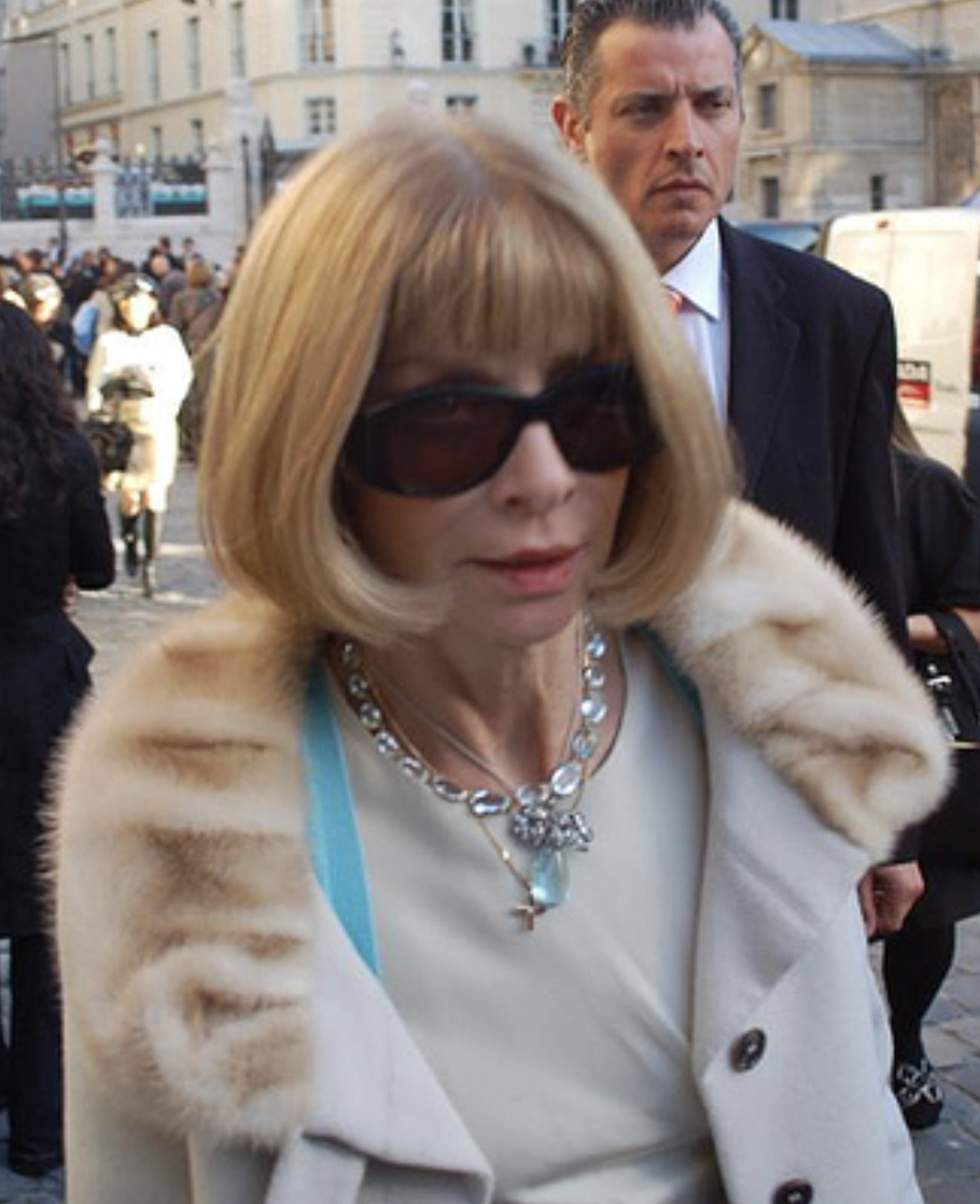   "File:Anna Wintour2.jpg"  by  Captain Catan from Frankfurt am Main, Germany  is licensed under  CC BY 3.0  