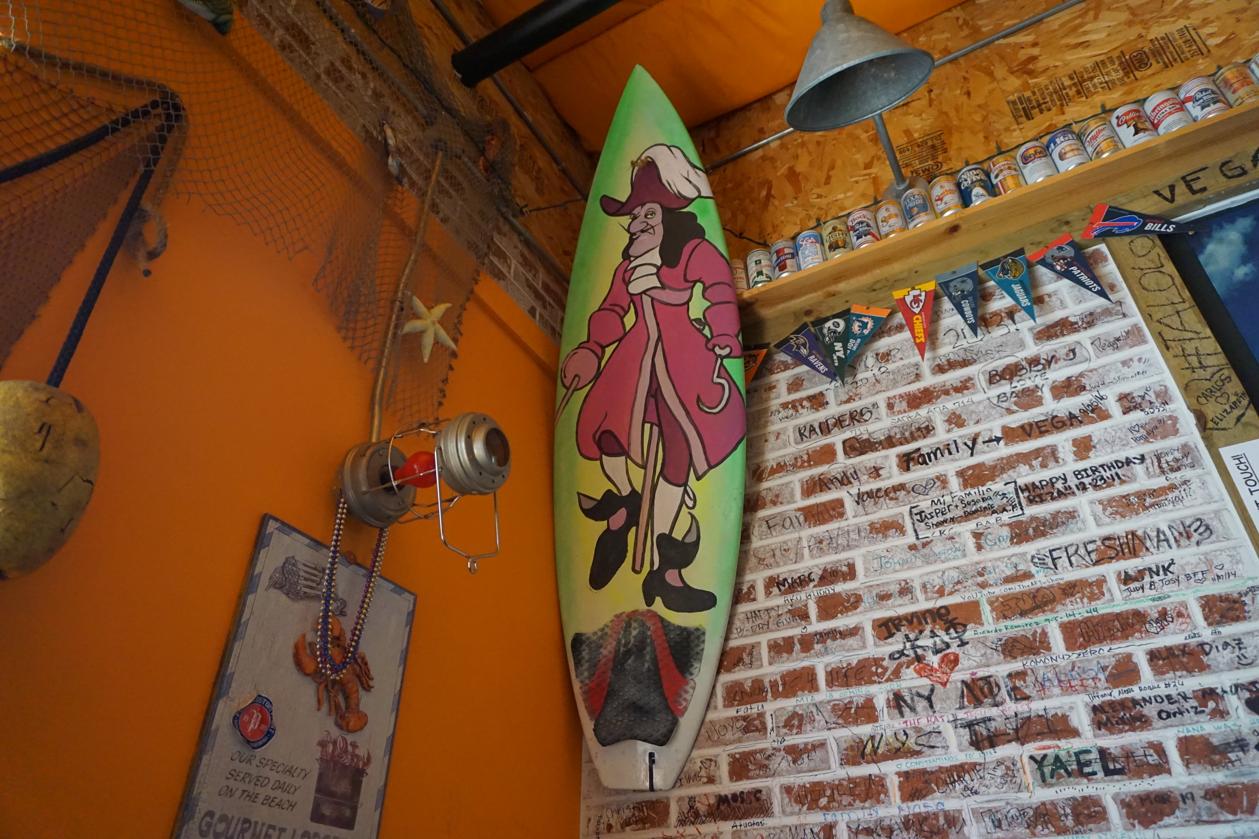 Photo inside of Kickin’ Crab Captain Surf Board