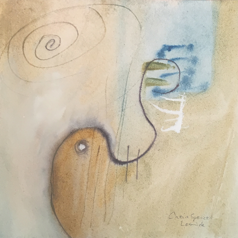 Cherie Spencer Lesnick, "Mark Making & the Elusive Spirit", Watercolor and Mixed Media