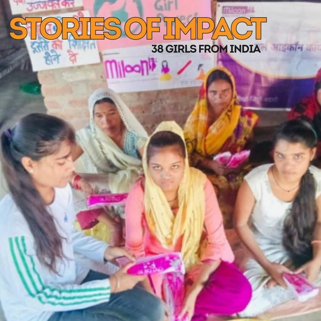 We continue our Stories of Impact series this Monday with a story of 38 girls from India. After our programme in partnership with @milaan_foundation, they collectively mobilised, used their voices, and made a change by raising awareness around menstr