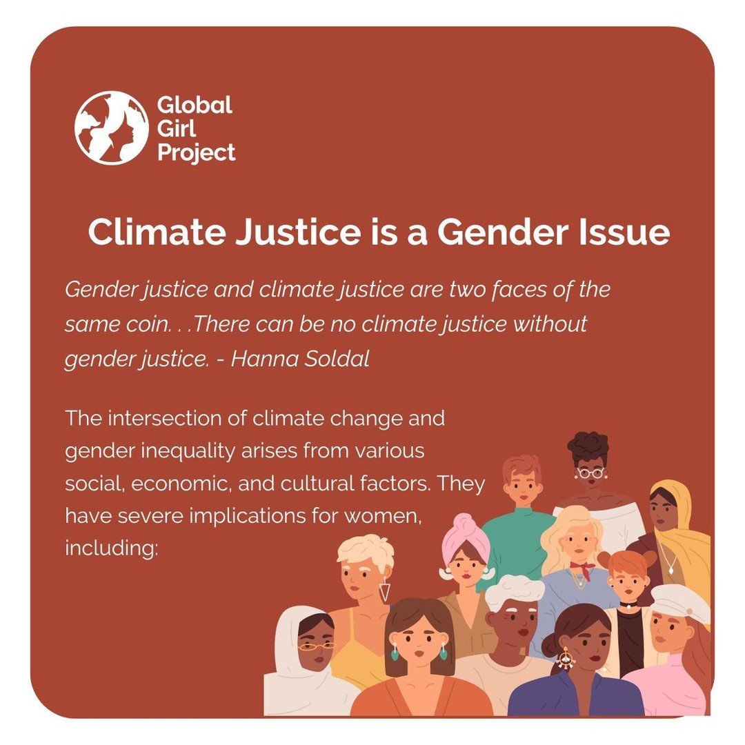 The climate crisis isn't gender-neutral. 

Women face disproportionate impacts, worsening existing inequalities. There is, therefore, no climate justice without gender justice.
 
This is why Global Girl Project advocates feminist leadership at global